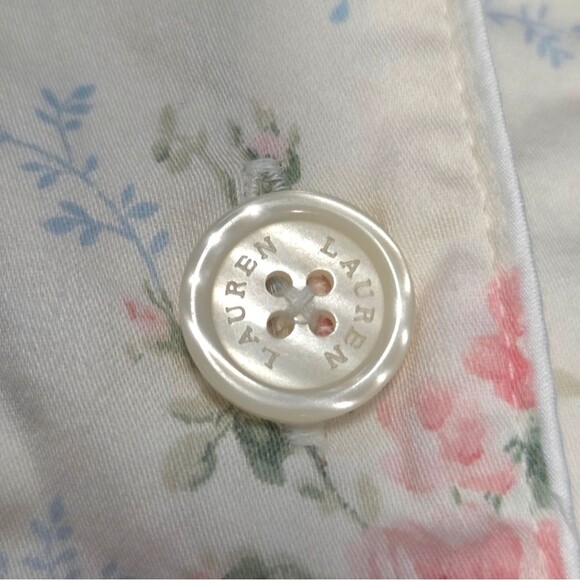 Lauren Ralph Lauren Feminine Floral Cotton Pajama Top M - Picture 5 of 9
